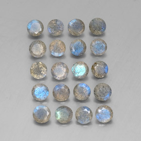 Labradorite naturale multicolore da  ct, trasparente, trasparente/traslucido