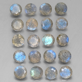 Labradorite naturale multicolore da  ct, trasparente, trasparente/traslucido