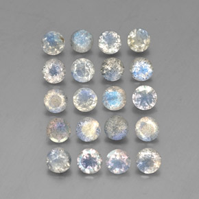 Labradorite naturale multicolore da  ct, trasparente, trasparente/traslucido