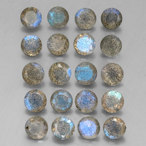 Labradorite naturale multicolore da  ct, trasparente, trasparente/traslucido