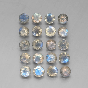 Labradorite naturale multicolore da  ct, trasparente, trasparente/traslucido