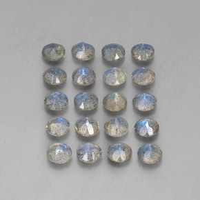 Labradorite naturale multicolore da  ct, trasparente, trasparente/traslucido