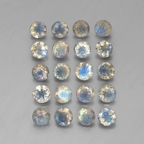 Labradorite naturale multicolore da  ct, trasparente, trasparente/traslucido