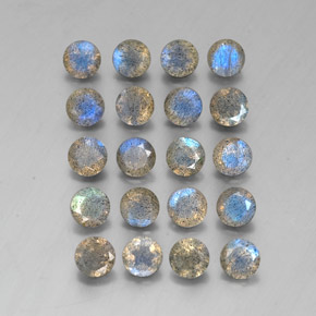 Gemme di Labradorite Multicolore naturale da  ct, Trasparente, Trasparente/Traslucido