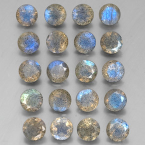 Gemme di Labradorite Multicolore naturale da  ct, Trasparente, Trasparente/Traslucido