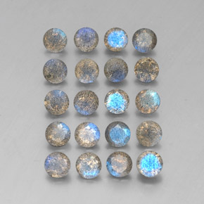 Labradorite naturale multicolore da  ct, trasparente, trasparente/traslucido