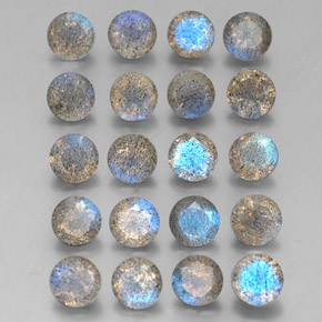Labradorite naturale multicolore da  ct, trasparente, trasparente/traslucido
