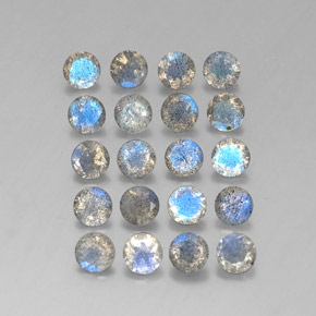 Labradorite naturale multicolore da  ct, trasparente, trasparente/traslucido