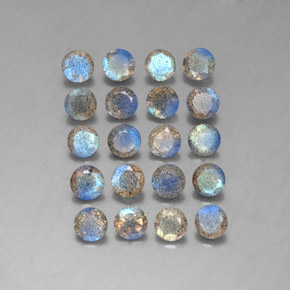 Gemme di Labradorite Multicolore naturale da  ct, Trasparente, Trasparente/Traslucido