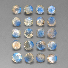Gemme di Labradorite Multicolore naturale da  ct, Trasparente, Trasparente/Traslucido