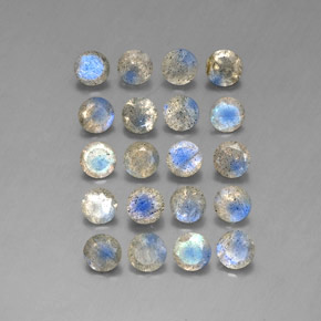Labradorite naturale multicolore da  ct, trasparente, trasparente/traslucido