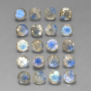 Labradorite naturale multicolore da  ct, trasparente, trasparente/traslucido