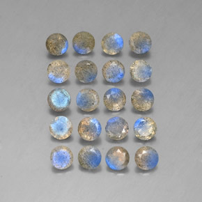 Labradorite naturale multicolore da  ct, trasparente, trasparente/traslucido