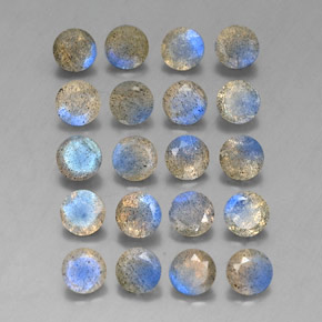 Labradorite naturale multicolore da  ct, trasparente, trasparente/traslucido