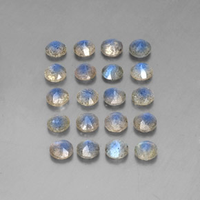 Gemme di labradorite multicolore naturale da  ct, trasparente, trasparente/traslucido