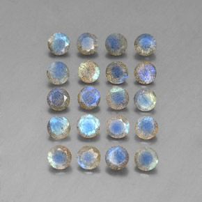 Labradorite naturale multicolore da  ct, trasparente, trasparente/traslucido