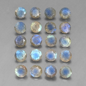 Labradorite naturale multicolore da  ct, trasparente, trasparente/traslucido