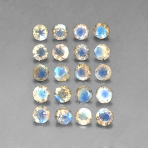 Labradorite naturale multicolore da  ct, trasparente, trasparente/traslucido