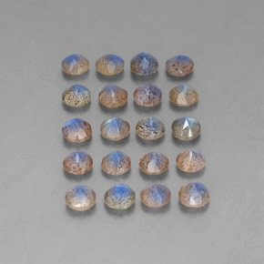 Labradorite naturale multicolore da  ct, trasparente, trasparente/traslucido