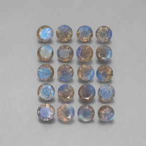 Labradorite naturale multicolore da  ct, trasparente, trasparente/traslucido