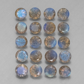 Labradorite naturale multicolore da  ct, trasparente, trasparente/traslucido