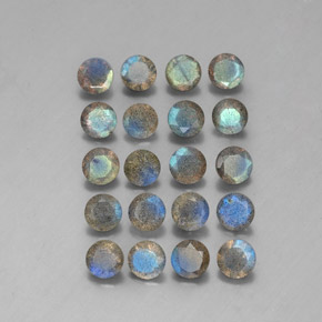 Labradorite naturale multicolore da  ct, trasparente, trasparente/traslucido
