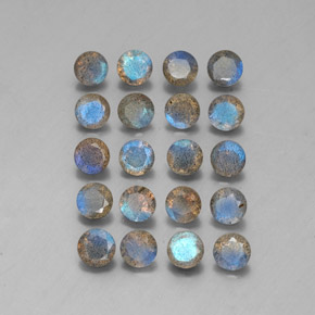 Labradorite naturale multicolore da  ct, trasparente, trasparente/traslucido