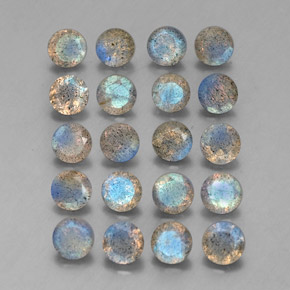 Labradorite naturale multicolore da  ct, trasparente, trasparente/traslucido