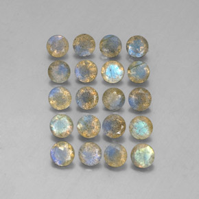 Gemme di Labradorite Multicolore naturale da  ct, Trasparente, Trasparente/Traslucido