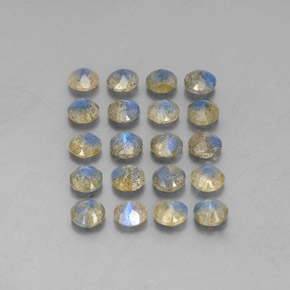 Gemme di Labradorite Multicolore naturale da  ct, Trasparente, Trasparente/Traslucido