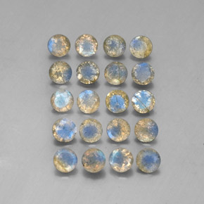 Labradorite naturale multicolore da  ct, trasparente, trasparente/traslucido