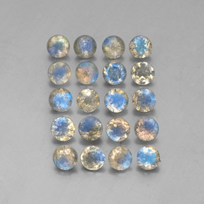 Labradorite naturale multicolore da  ct, trasparente, trasparente/traslucido