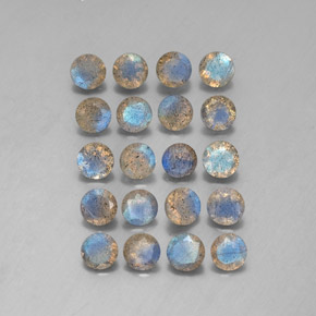 Gemme di Labradorite Multicolore naturale da  ct, Trasparente, Trasparente/Traslucido
