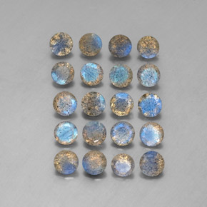 Labradorite naturale multicolore da  ct, trasparente, trasparente/traslucido