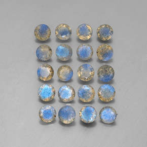 Labradorite naturale multicolore da  ct, trasparente, trasparente/traslucido