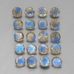 Labradorite naturale multicolore da  ct, trasparente, trasparente/traslucido