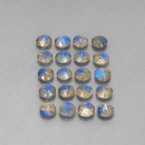 Labradorite naturale multicolore da  ct, trasparente, trasparente/traslucido
