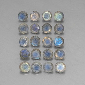 Labradorite naturale multicolore da  ct, trasparente, trasparente/traslucido