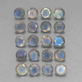 Labradorite naturale multicolore da  ct, trasparente, trasparente/traslucido