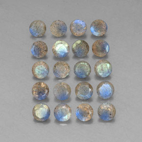 Labradorite naturale multicolore da  ct, trasparente, trasparente/traslucido