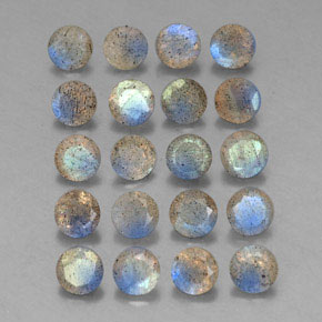 Labradorite naturale multicolore da  ct, trasparente, trasparente/traslucido
