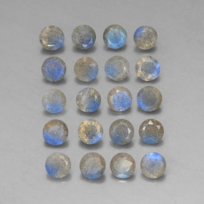 Labradorite naturale multicolore da  ct, trasparente, trasparente/traslucido