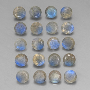 Labradorite naturale multicolore da  ct, trasparente, trasparente/traslucido