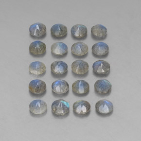 Labradorite naturale multicolore da  ct, trasparente, trasparente/traslucido