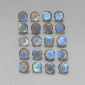 Labradorite naturale multicolore da  ct, trasparente, trasparente/traslucido