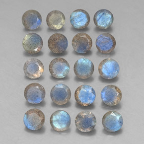 Labradorite naturale multicolore da  ct, trasparente, trasparente/traslucido