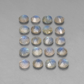 Labradorite naturale multicolore da  ct, trasparente, trasparente/traslucido