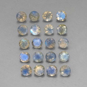 Labradorite naturale multicolore da  ct, trasparente, trasparente/traslucido
