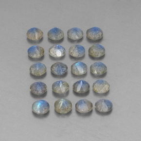 Labradorite naturale multicolore da  ct, trasparente, trasparente/traslucido