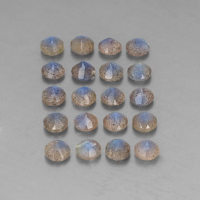 Labradorite naturale multicolore da  ct, trasparente, trasparente/traslucido